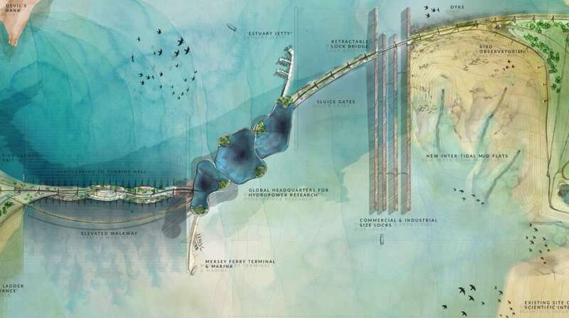 New Mersey designs show tidal barriers bring more benefits than producing clean energy