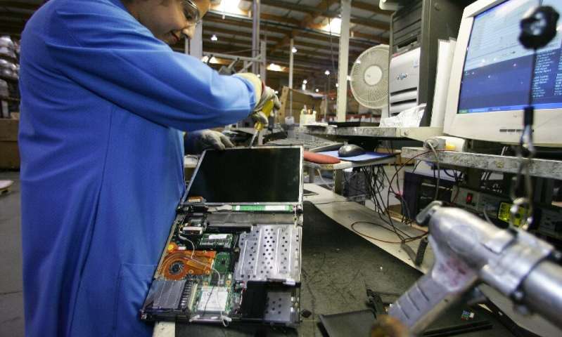Recycling parts from electronic devices, including li-ion batteries, needs to be stepped up
