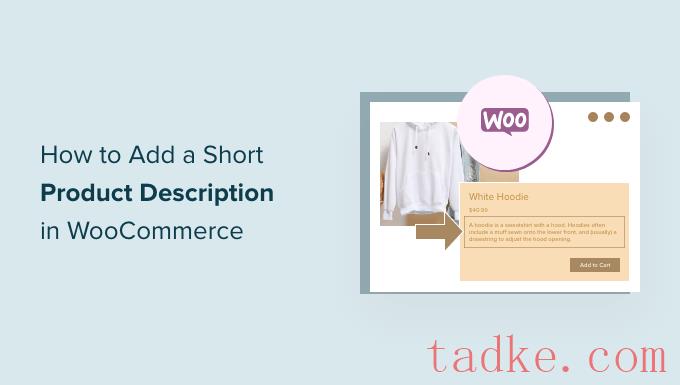 如何在WooCommerce中添加简短的产品说明